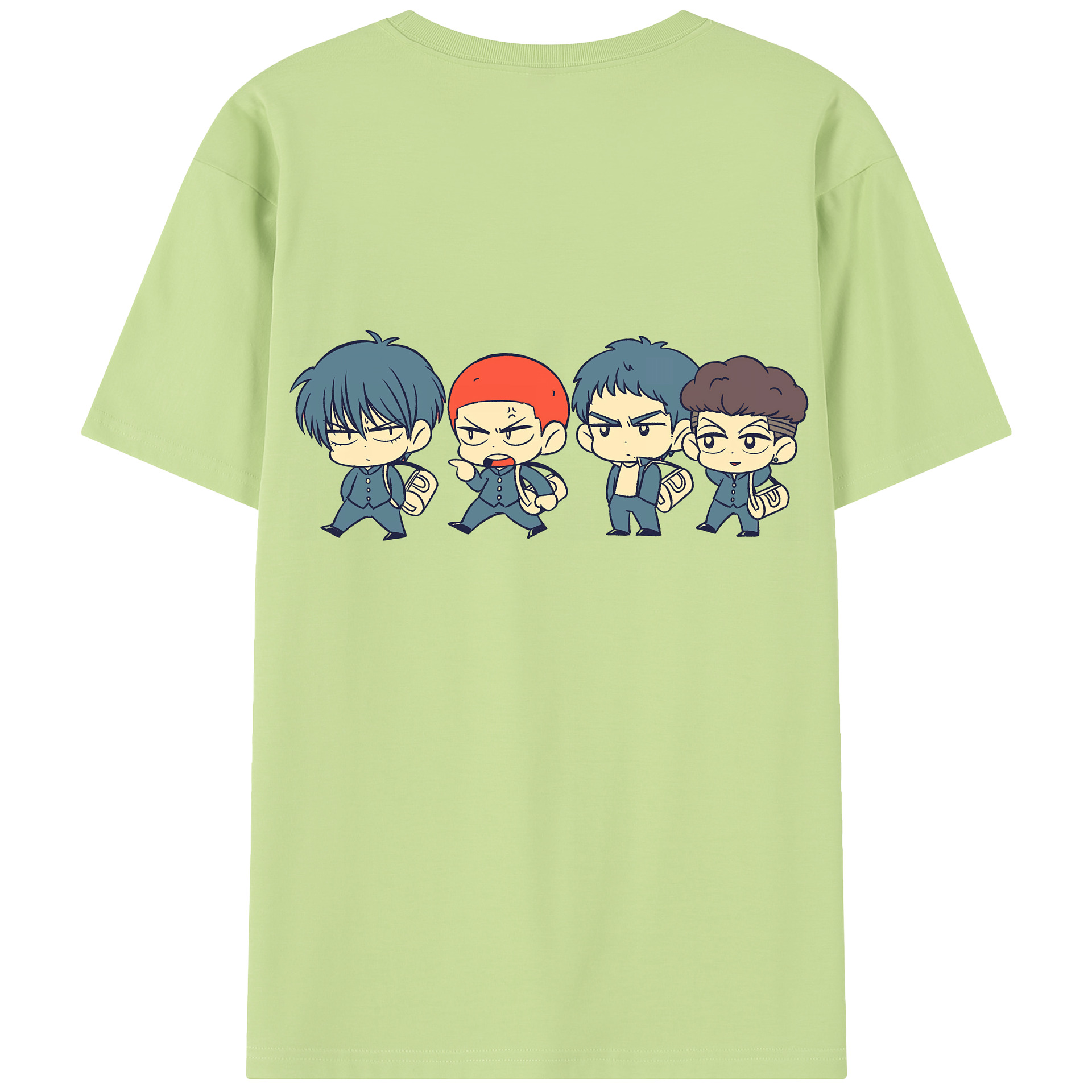 SLAM DUNK／スラムダンク 綿100％半袖Tシャツ（背面プリント）
